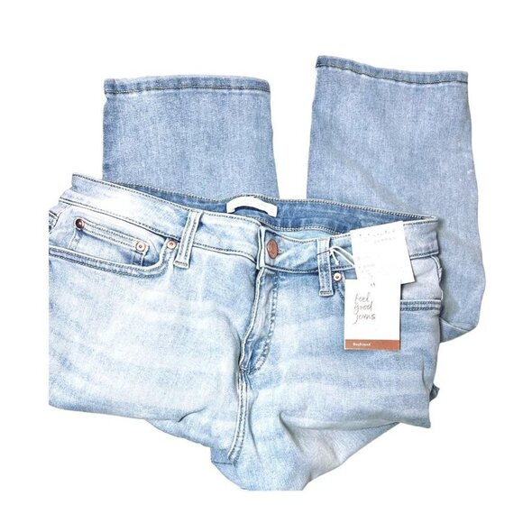 LC Lauren Conrad Womens Mid Rise Distressed Slim Fit Boyfriend Jeans Sz 10 New - Picture 3 of 9